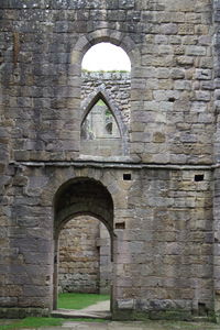 Low angle view of old building