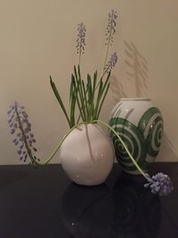 Close-up of decorations on table