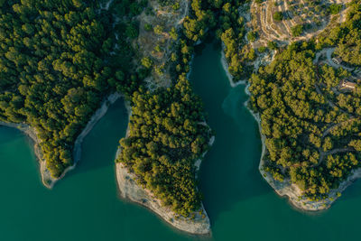 Lake guadalest in mountains, costa blanca in spain