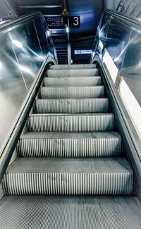 View of escalator