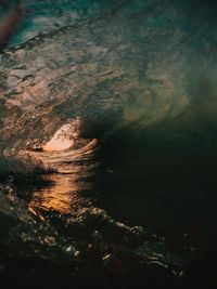 Aerial view of sea against sky