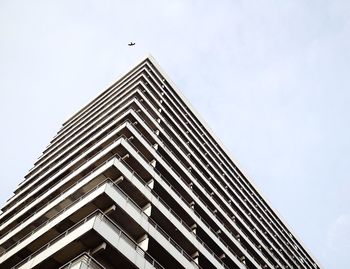 Low angle view of modern building against sky