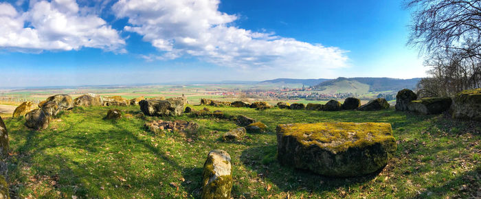 Panoramic view of landscape against sky