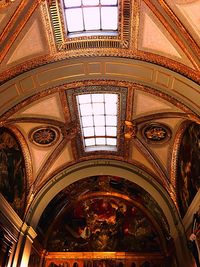 Low angle view of ceiling