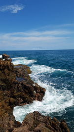 Scenic view of sea against sky