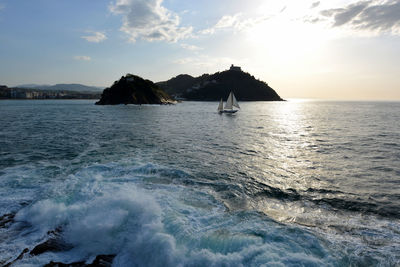 New walk of san sebastián, basque country, spain