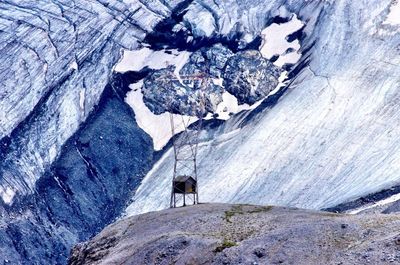 Scenic view of snowcapped mountain