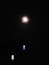 View of moon at night