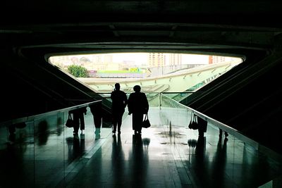 People walking in subway