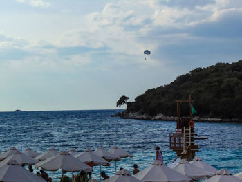 Scenic view of sea against sky