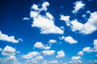 Low angle view of blue sky