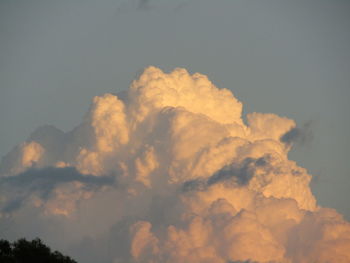 Low angle view of sky during sunset