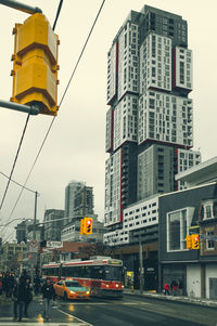 City street against sky