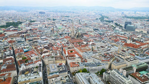 High angle view of cityscape