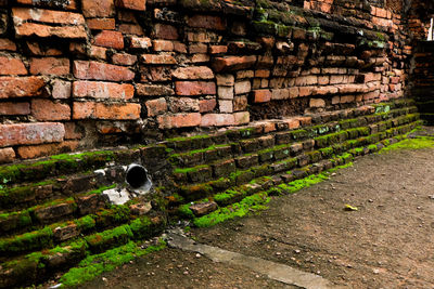 Stack of stone wall