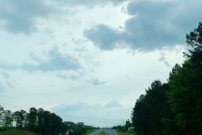 Scenic view of trees against sky