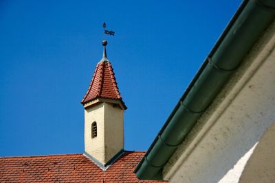 Low angle view of building against clear sky