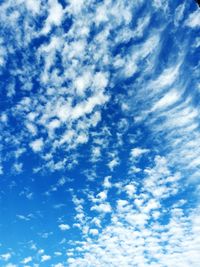 Low angle view of cloudy sky