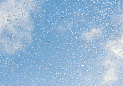 Full frame shot of water against blue sky