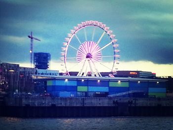 Ferris wheel at amusement park