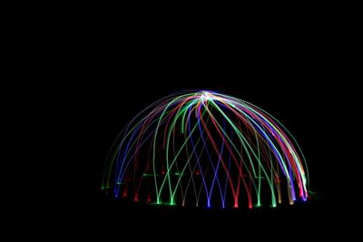 Low angle view of firework display