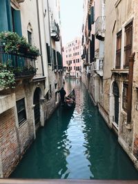 Canal amidst buildings in city