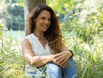 Portrait of a smiling young woman