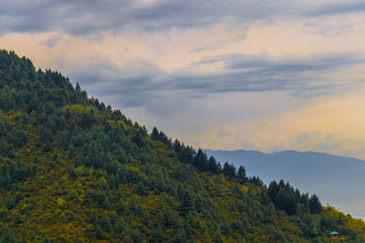 Scenic view of mountain against sky