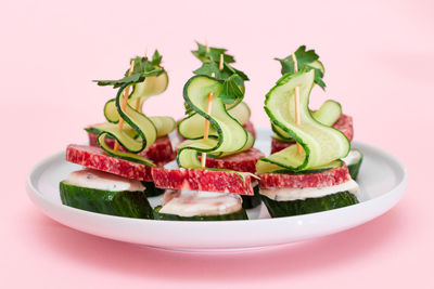 Close-up of salad in plate