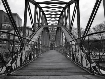 Footbridge over river