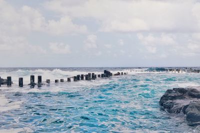 Scenic view of sea against sky
