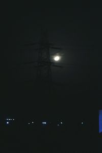 Low angle view of illuminated street light