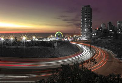 City street at night