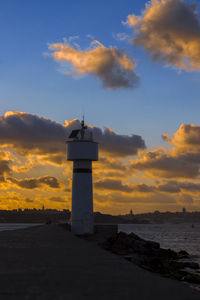 Lighthouse at sunset