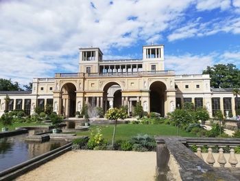 View of historic building against cloudy sky