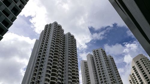 Low angle view of modern office building