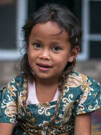 Portrait of cute girl