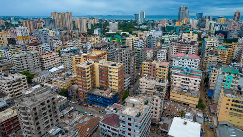 Aerial view of dar es salaam, tanzania