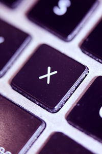 Close-up of computer keyboard