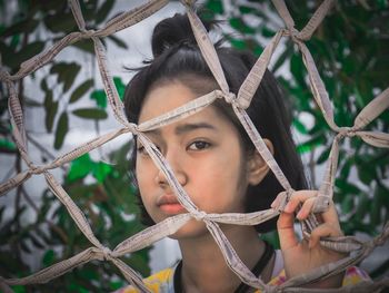 Portrait of girl outdoors