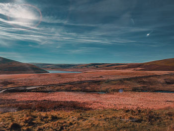 Scenic view of landscape against sky