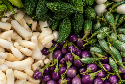 Full frame shot of vegetables for sale in market