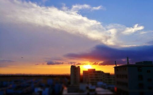 Cityscape at sunset