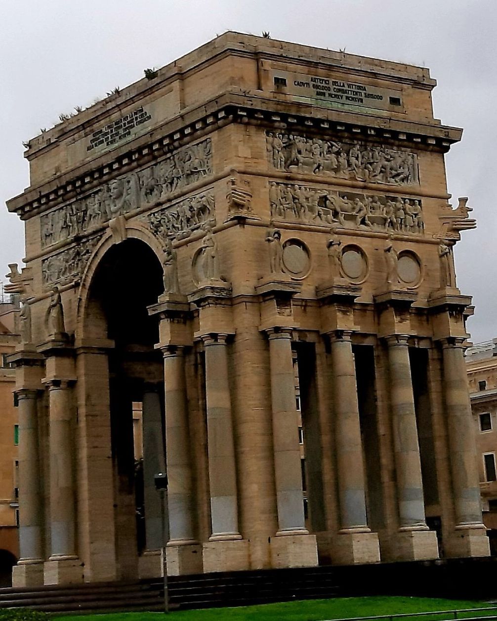 LOW ANGLE VIEW OF HISTORIC BUILDING