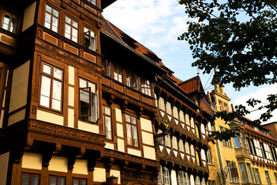 Low angle view of building against sky