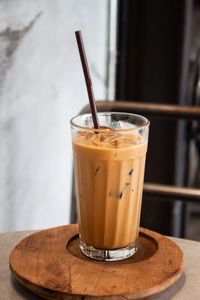 Close-up of coffee on table