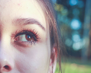 Close-up of woman