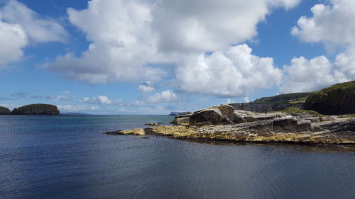 Panoramic view of sea against sky