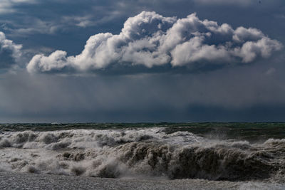 Scenic view of sea against sky