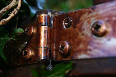 Close-up of rusty metal